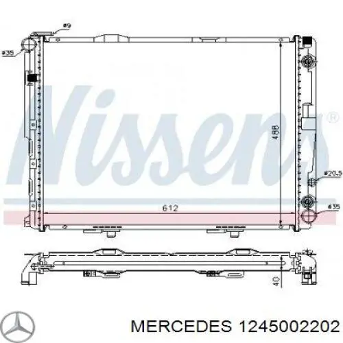 Радиатор 1245002202 Mercedes