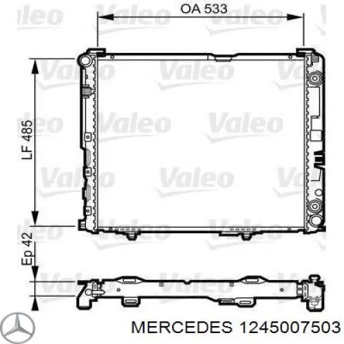 Радиатор 1245007503 Mercedes