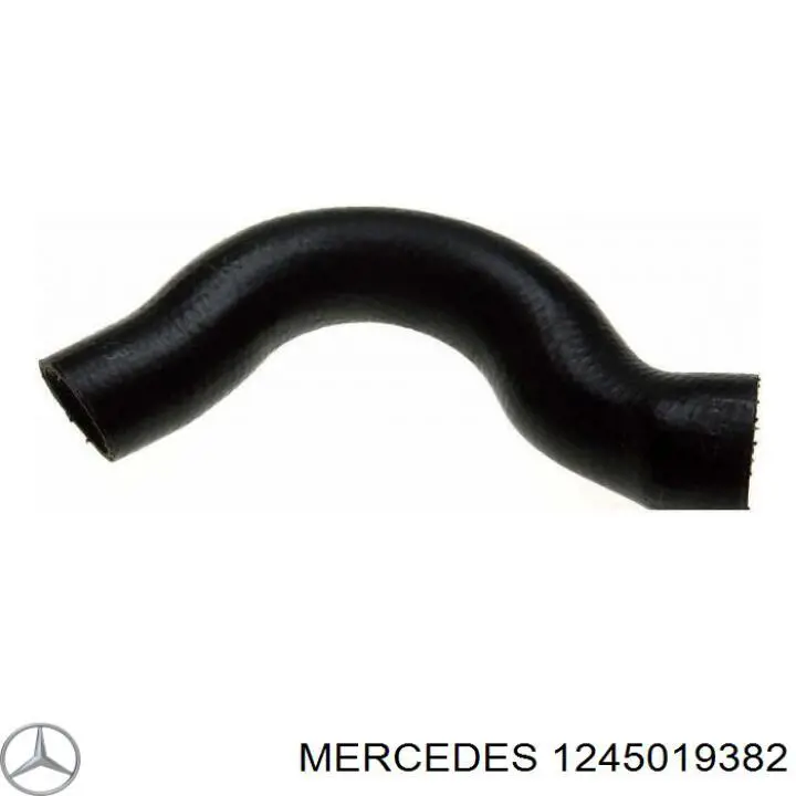 1245019382 Mercedes шланг (патрубок радиатора охлаждения верхний)