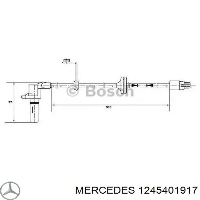 Датчик АБС (ABS) задний на Mercedes E (T124)