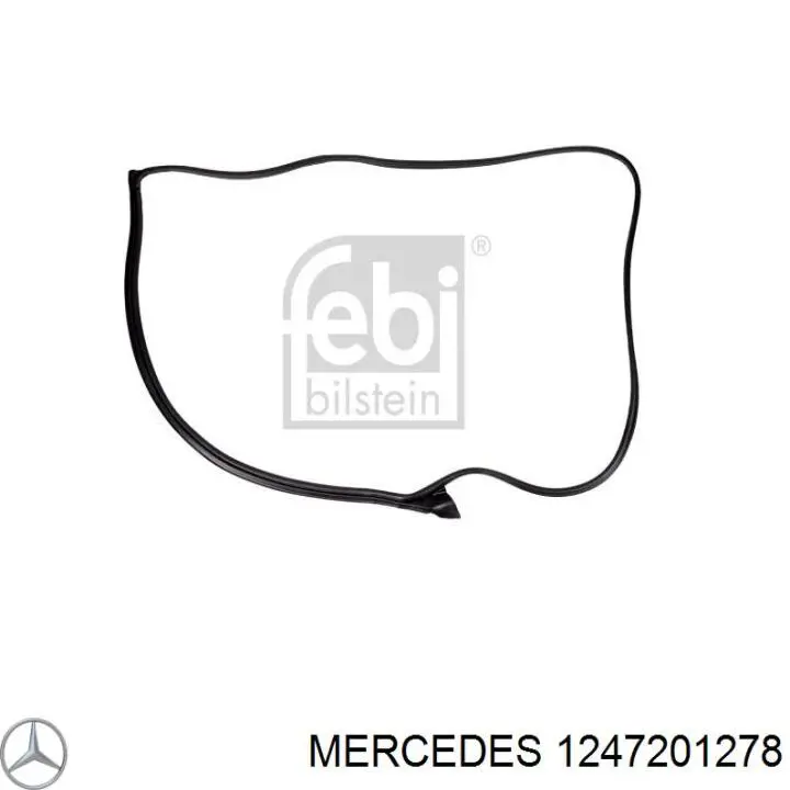 1247201278 Mercedes уплотнитель двери передней правой (на кузове)