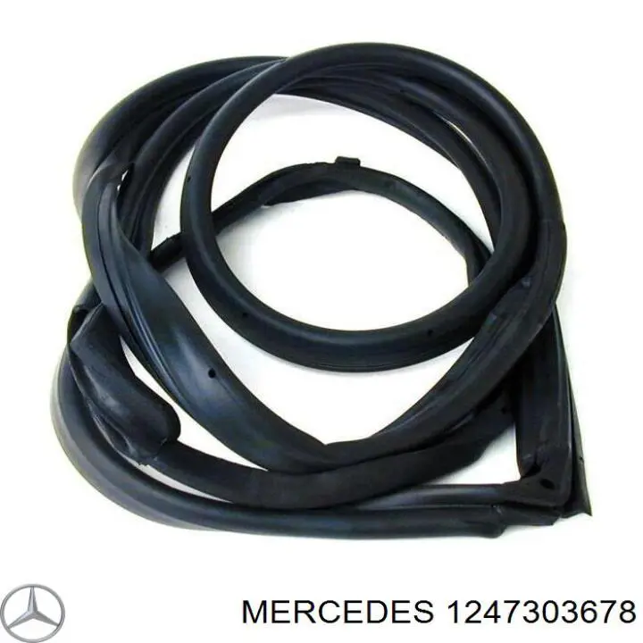 Купить 1247303678 Mercedes Уплотнитель двери передней левой (на двери)