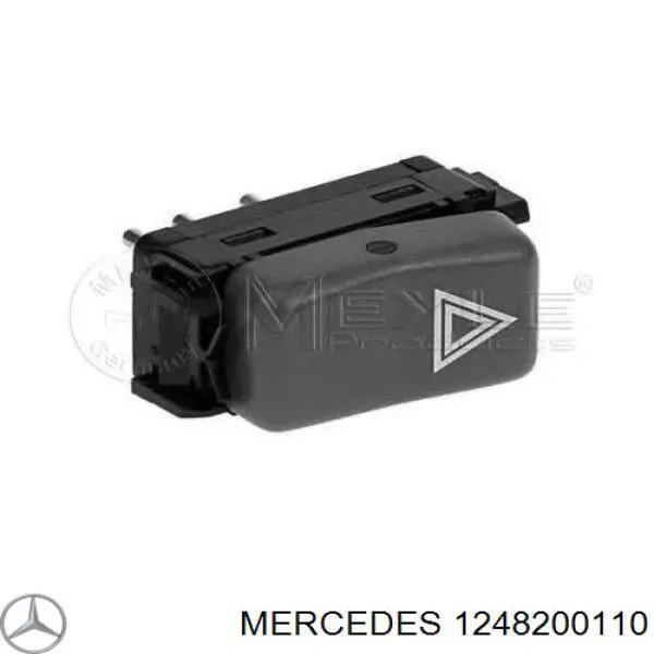 1248200110 Mercedes botão de ativação do sinal de emergência