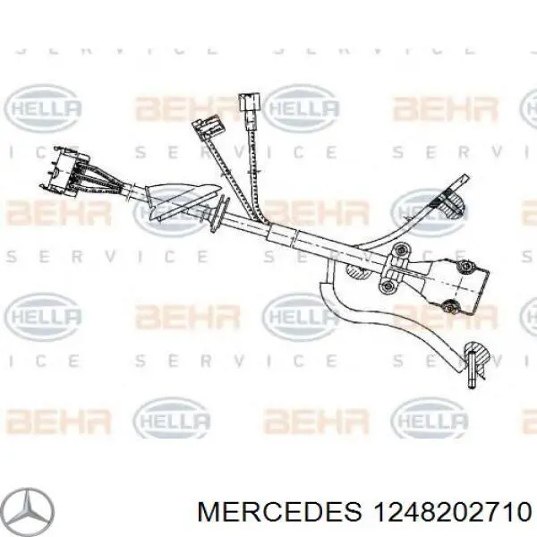 1248202710 Mercedes резистор (сопротивление вентилятора печки (отопителя салона))