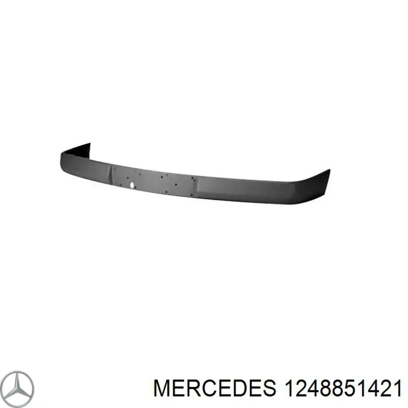 1248851421 Mercedes накладка бампера переднего центральная