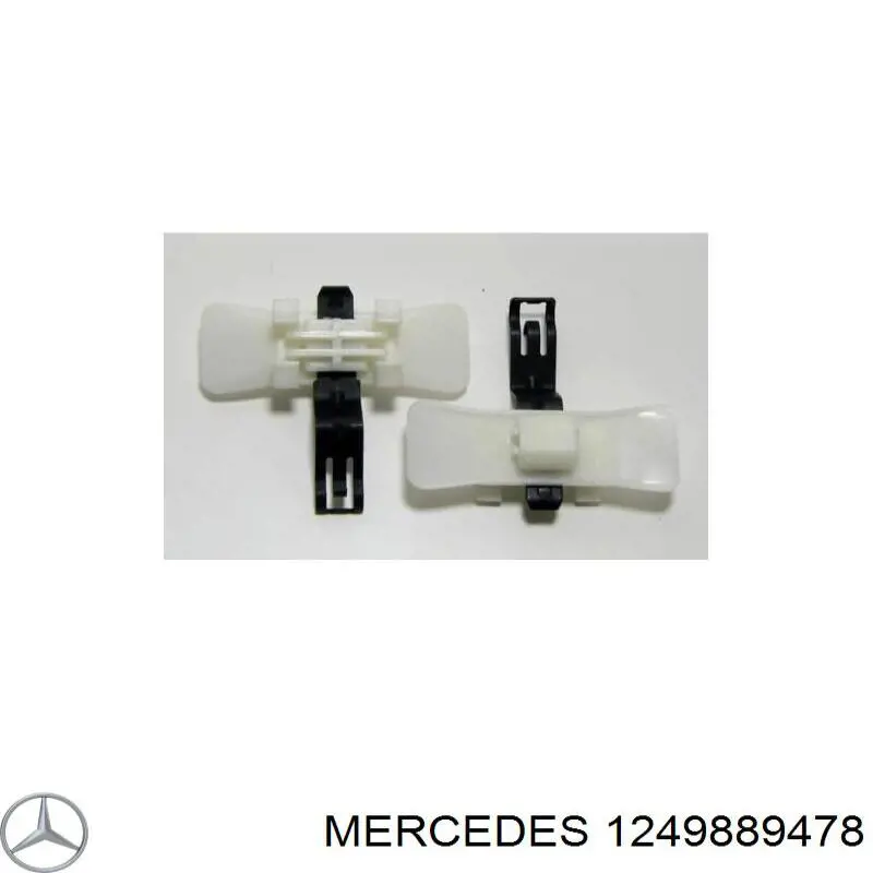 1249889478 Mercedes braçadeira (cápsula de fixação de moldura da porta)