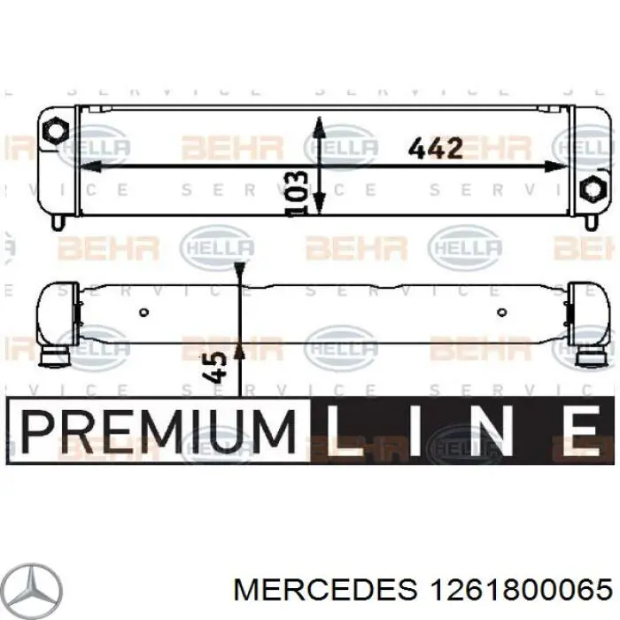 Масляный радиатор 1261800065 Mercedes