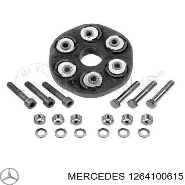 1264100615 Mercedes муфта кардана эластичная задняя