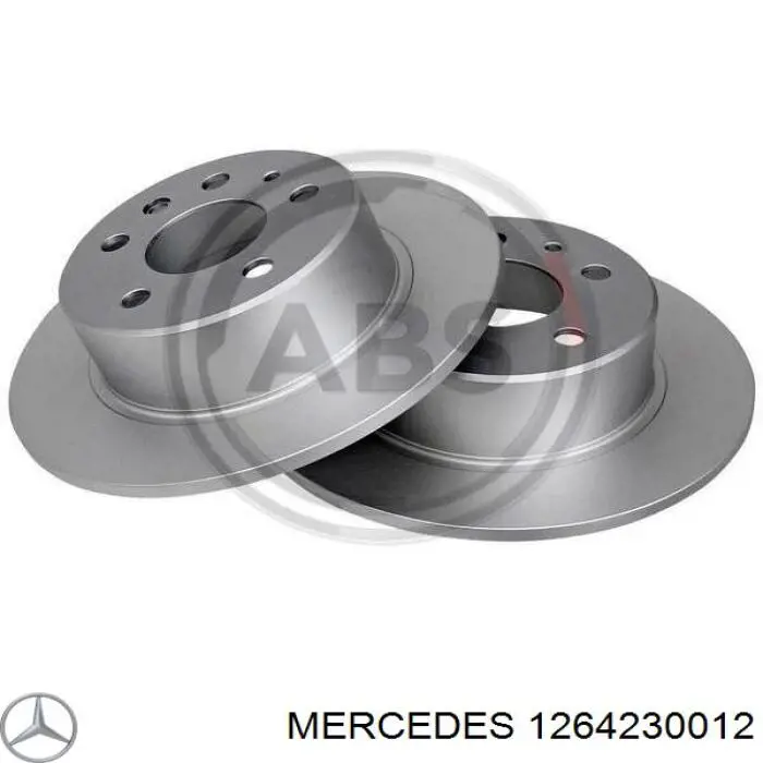 1264230012 Mercedes диск тормозной задний