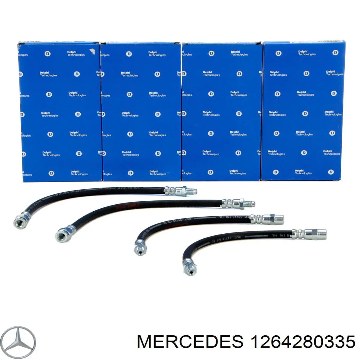 Задний тормозной шланг 1264280335 Mercedes