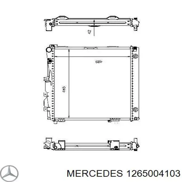 1265004103 Mercedes радиатор