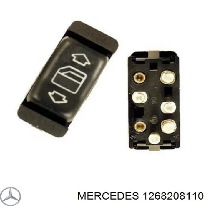 1268208110 Mercedes кнопка включения мотора стеклоподъемника передняя левая
