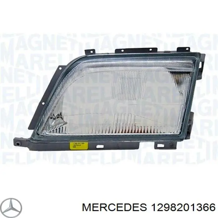 Стекло фары левой 1298201366 Mercedes