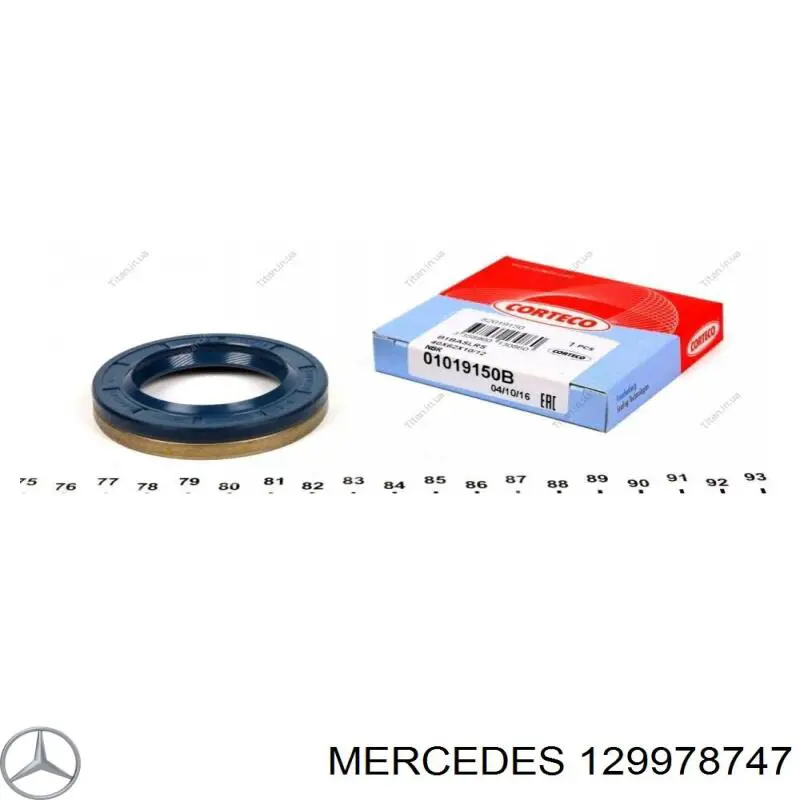 129978747 Mercedes сальник акпп/кпп (выходного/вторичного вала)