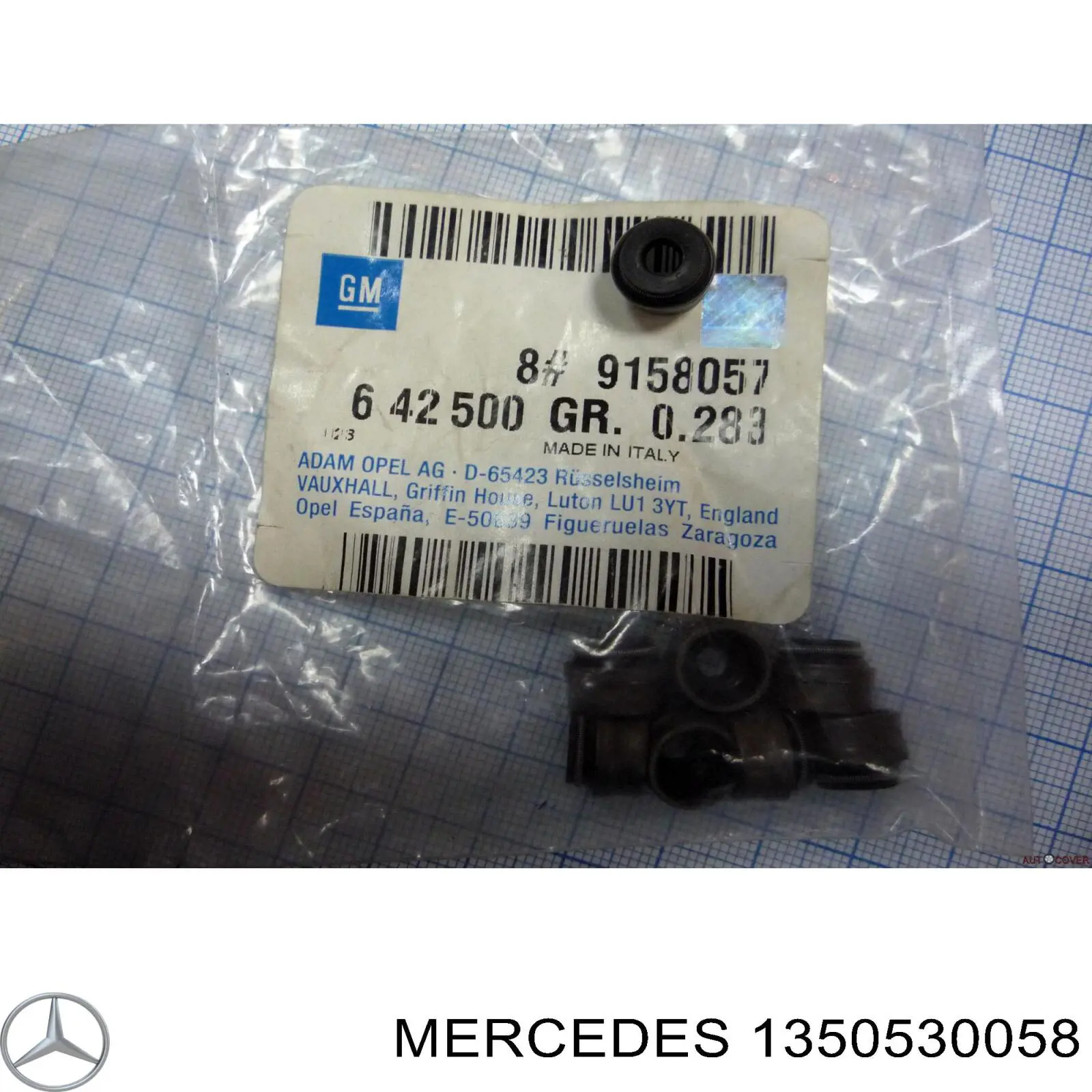 1350530058 Mercedes сальник клапана (маслосъемный, впуск/выпуск, комплект на мотор)