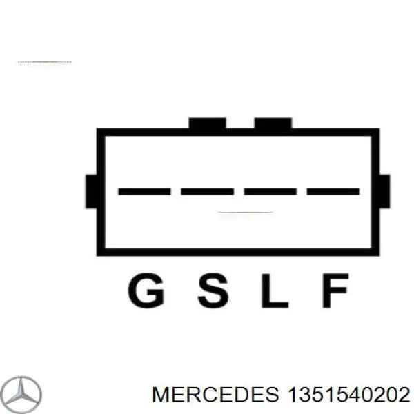 1351540202 Mercedes генератор