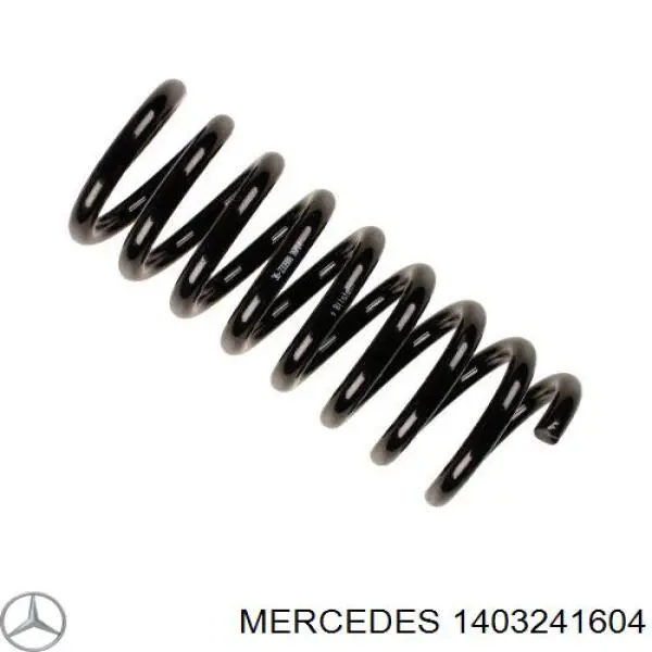 140 324 16 04 Mercedes пружина задняя