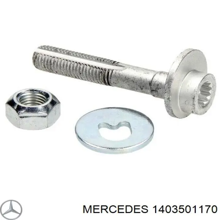 Болт крепления заднего развального рычага, внутренний 1403501170 Mercedes