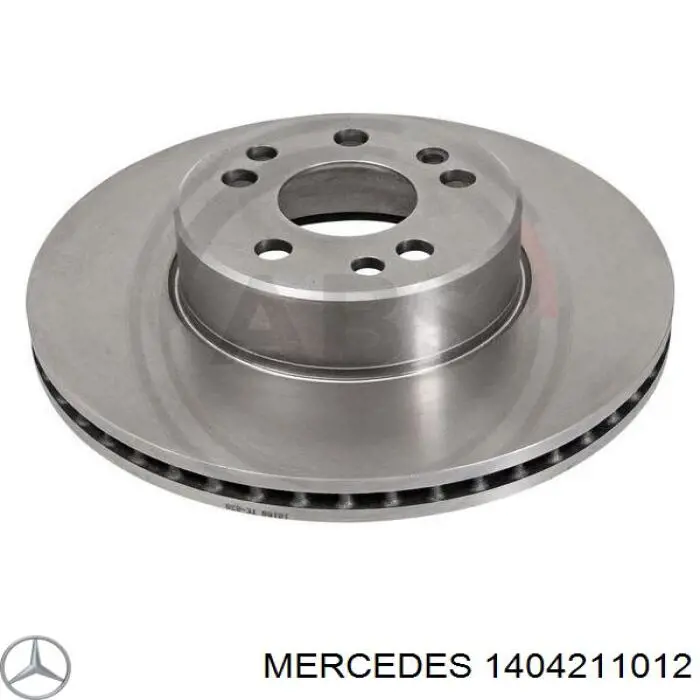 Передние тормозные диски 1404211012 Mercedes