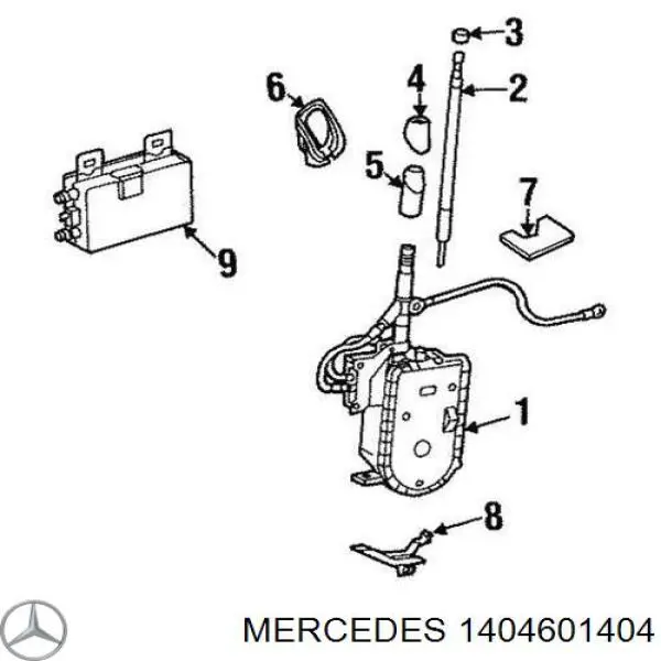 Купить 1404601404 Mercedes Личинка замка зажигания