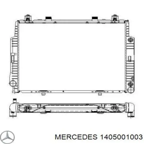 1405001003 Mercedes радиатор