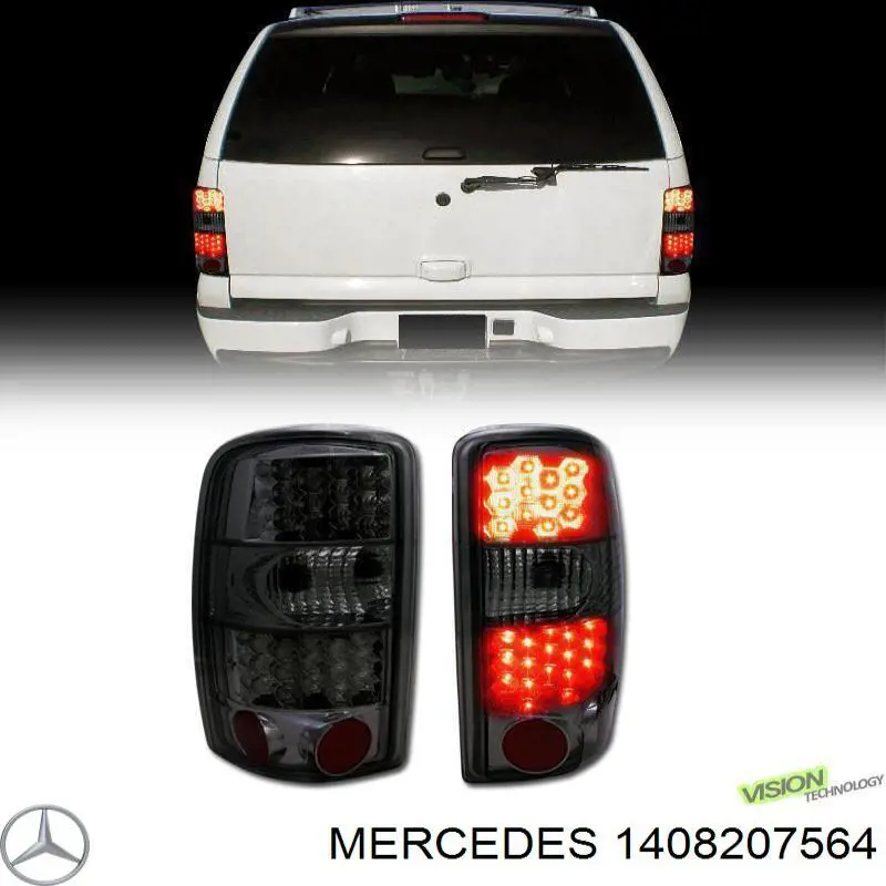 Купить A1408207564 Mercedes Катафот (отражатель) заднего бампера