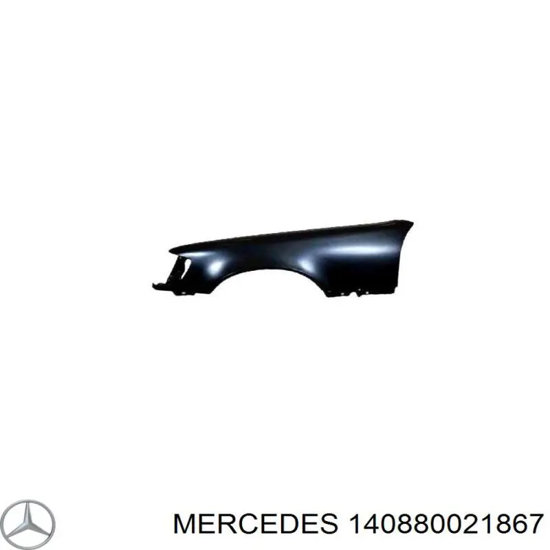 140880021867 Mercedes крыло переднее правое