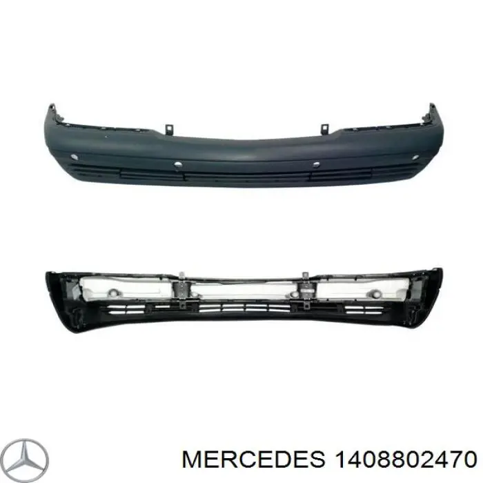 1408802470 Mercedes pára-choque dianteiro