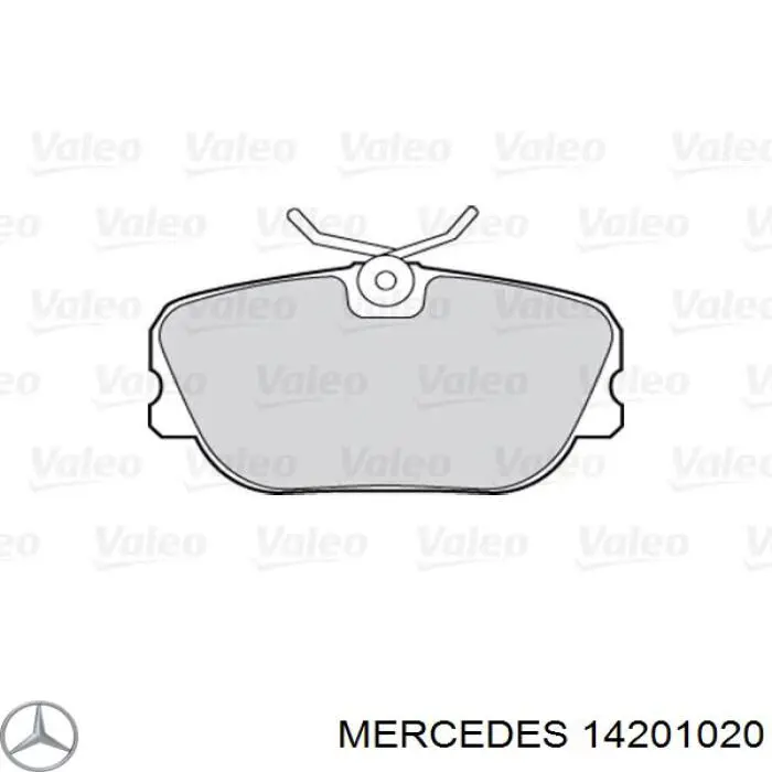 Передние тормозные колодки 14201020 Mercedes