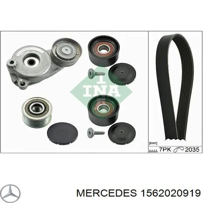 Паразитный ролик приводного ремня Mercedes 1562020919 цена, от 14.64 USD
