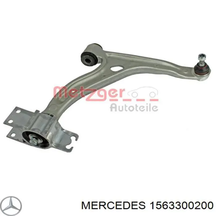 1563300200 Mercedes braço oscilante inferior direito de suspensão dianteira