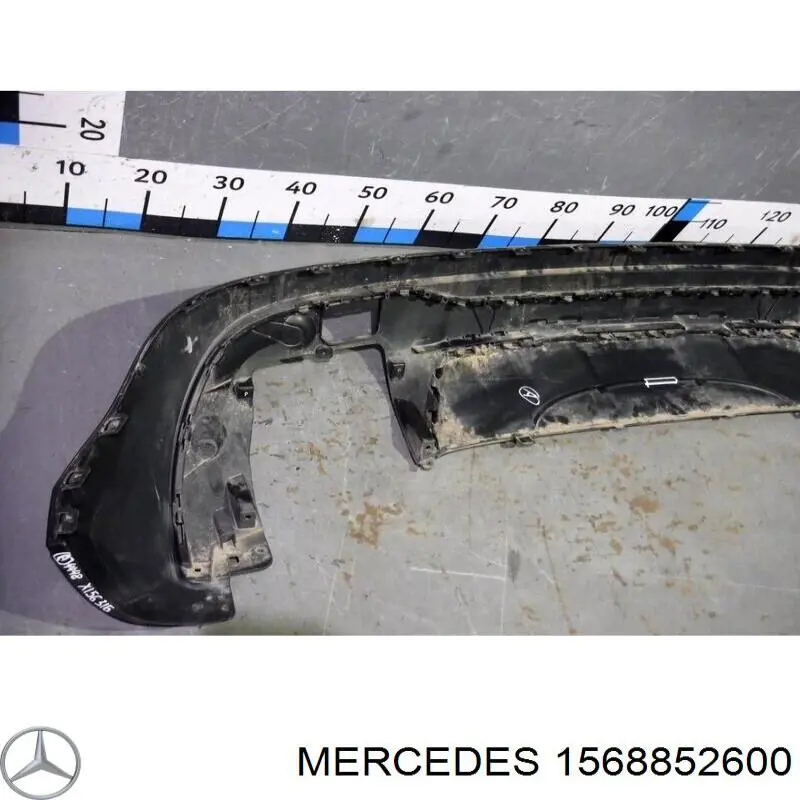 1568852600 Mercedes Бампер задний, нижняя часть