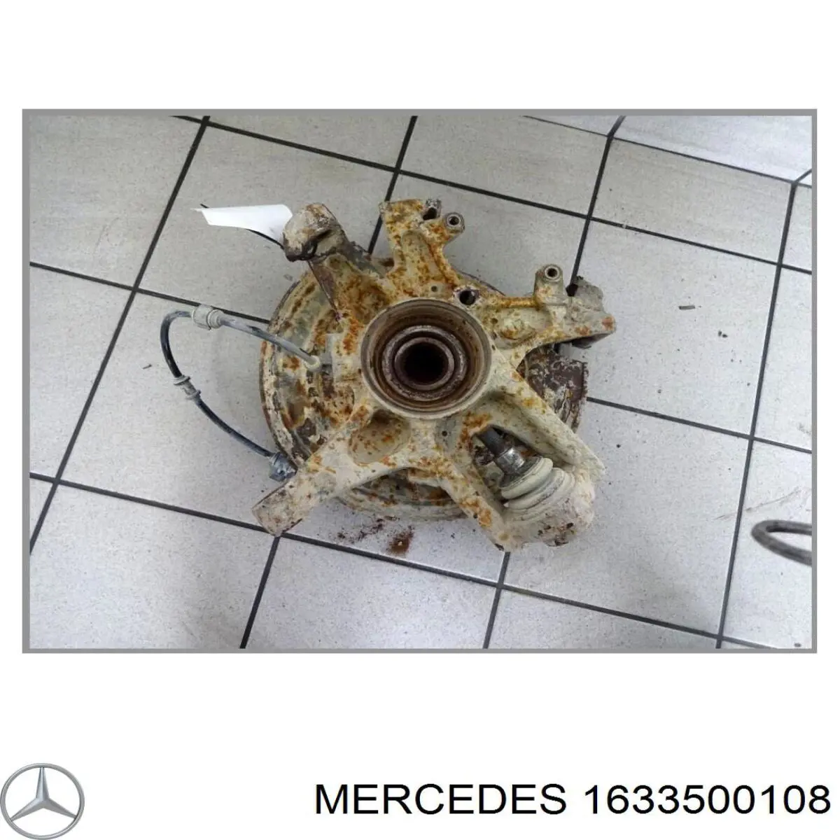 Pino moente (extremidade do eixo) traseiro esquerdo para Mercedes ML/GLE (W163)