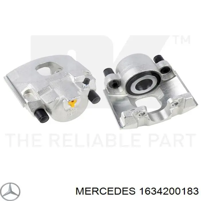 Купить 1634200183 Mercedes Суппорт тормозной передний правый