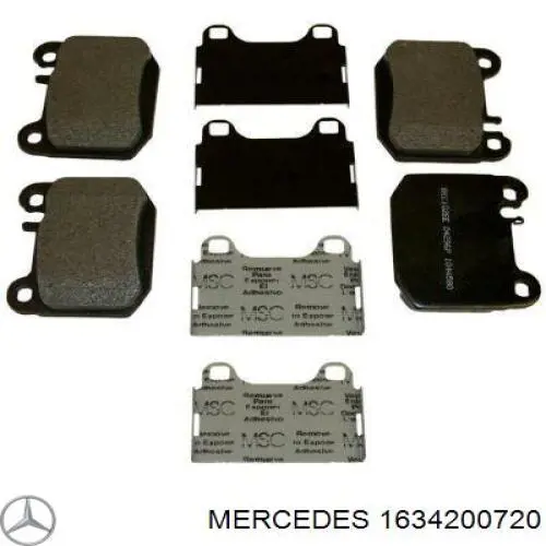 Колодки дисковые  Mercedes 1634200720 цена, от 34.48 USD