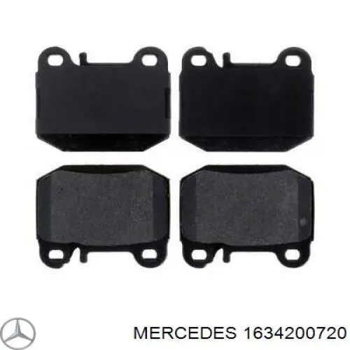 Купить 1634200720 Mercedes Колодки тормозные задние, дисковые