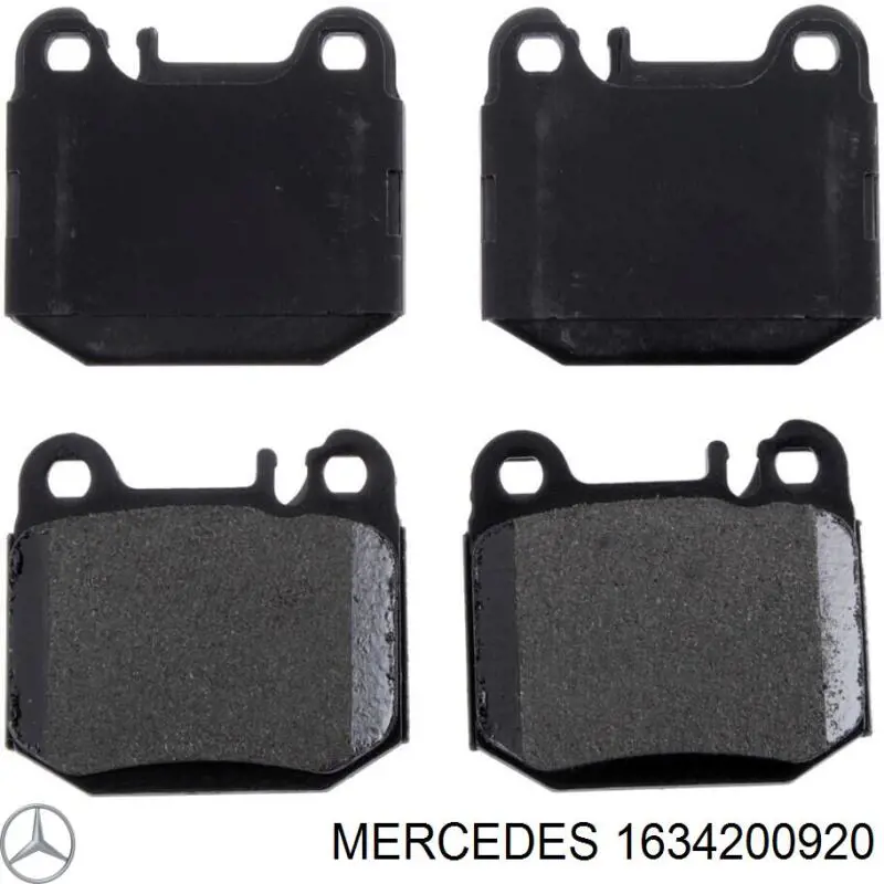 Задние тормозные колодки 1634200920 Mercedes