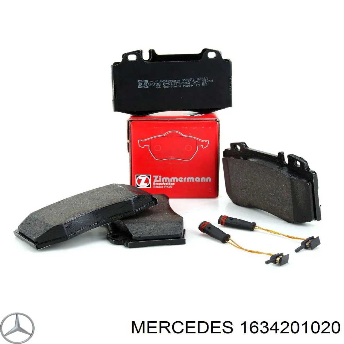 Передние тормозные колодки 1634201020 Mercedes