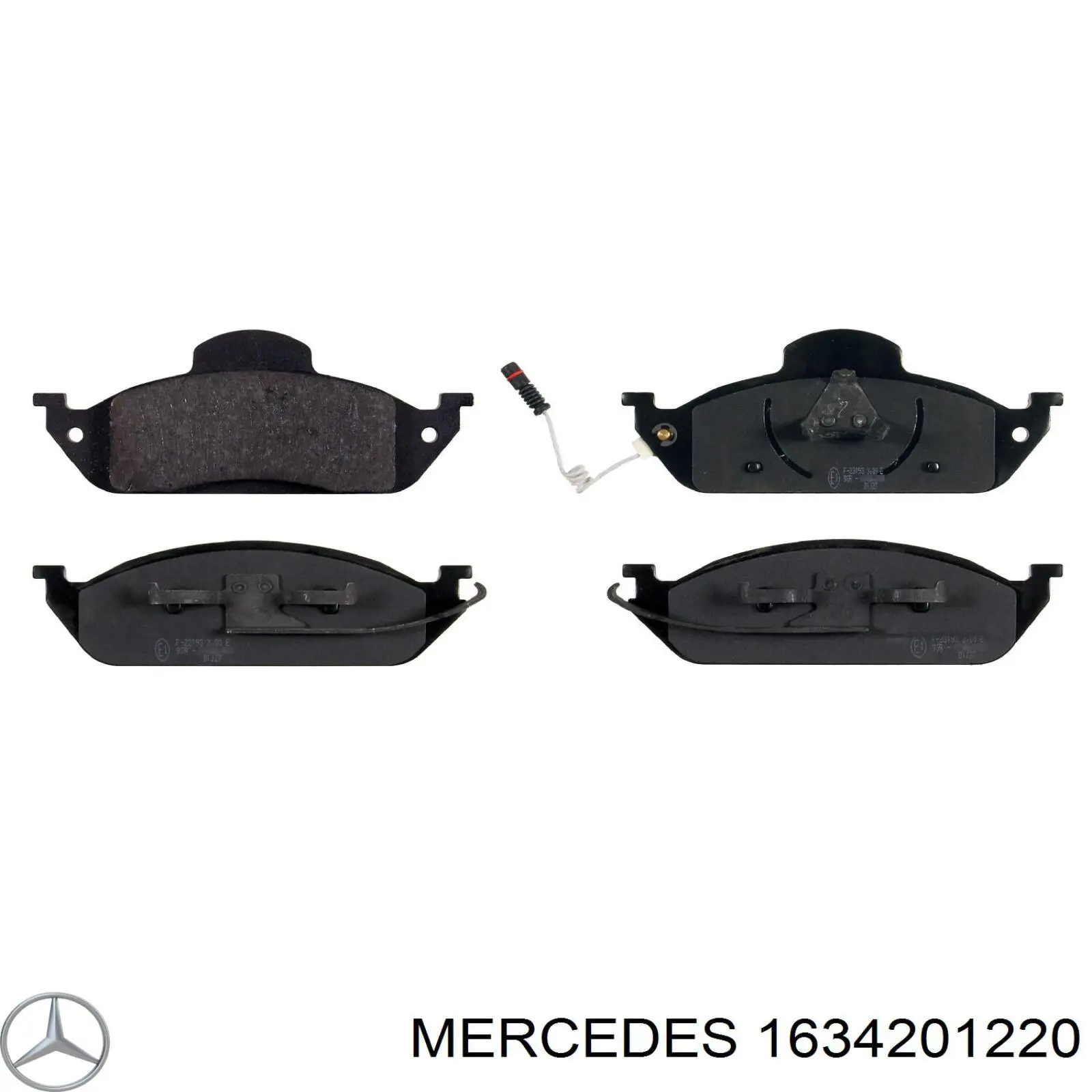 Купить 1634201220 Mercedes Колодки тормозные