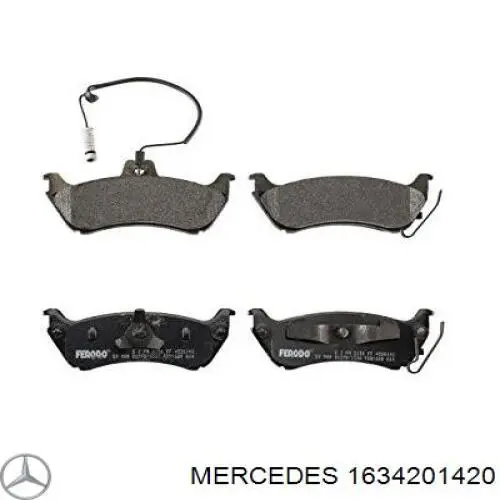 Колодки дисковые  Mercedes 1634201420 цена, от 38.77 USD