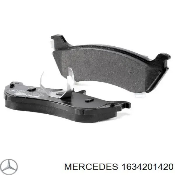 Купить 1634201420 Mercedes Колодки тормозные задние, дисковые