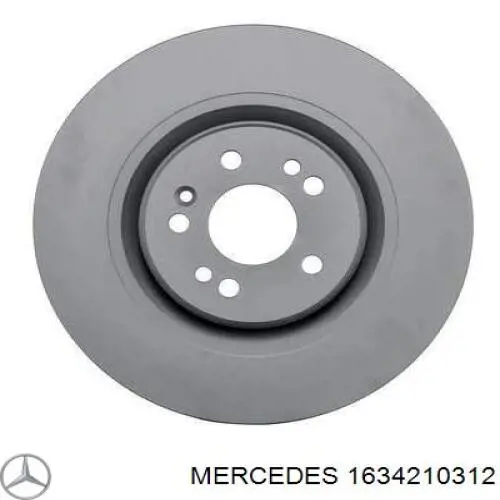 Передние тормозные диски 1634210312 Mercedes