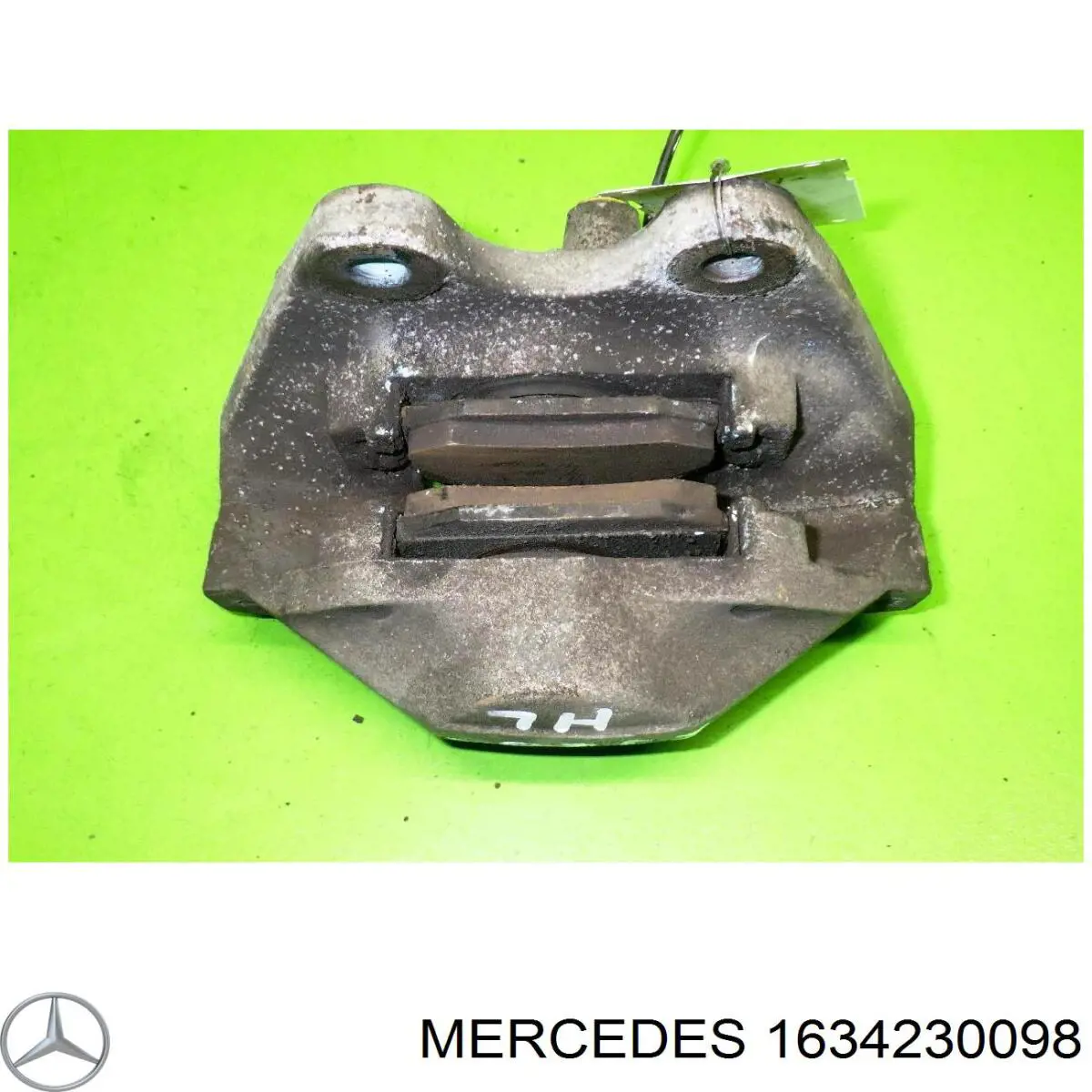 1634230098 Mercedes suporte do freio traseiro esquerdo