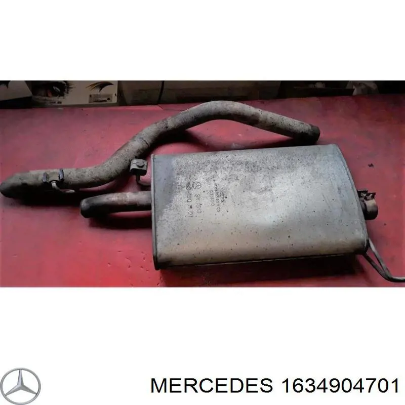 Глушитель задний 1634904701 Mercedes