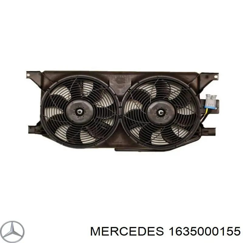 1635000155 Mercedes вентилятор (крыльчатка радиатора кондиционера)