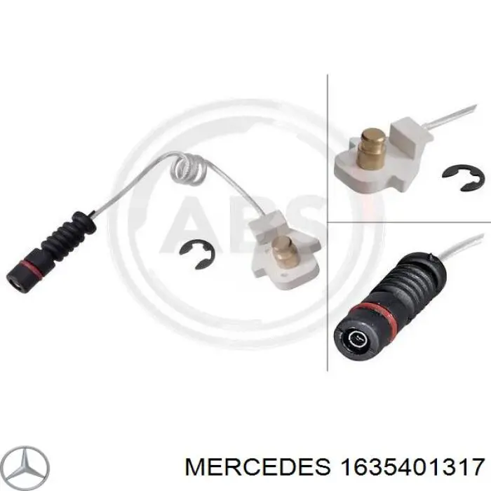 1635401317 Mercedes датчик износа тормозных колодок передний