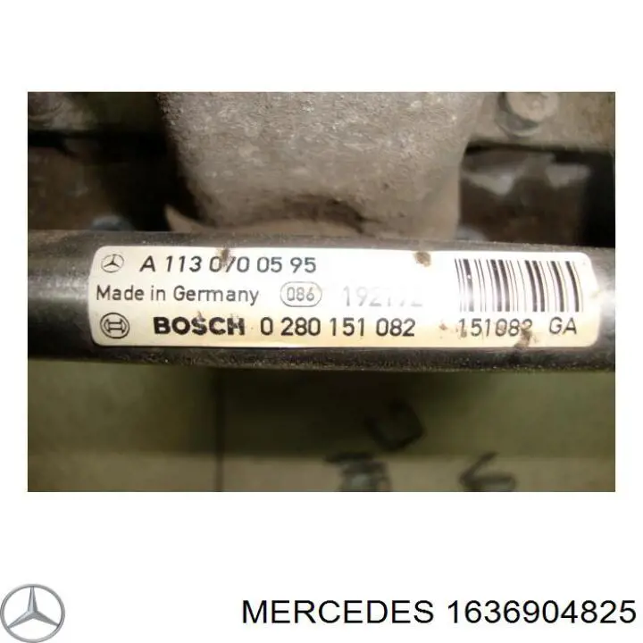 A1636904825 Mercedes Обшивка стойки кузова внутренняя средняя нижняя правая