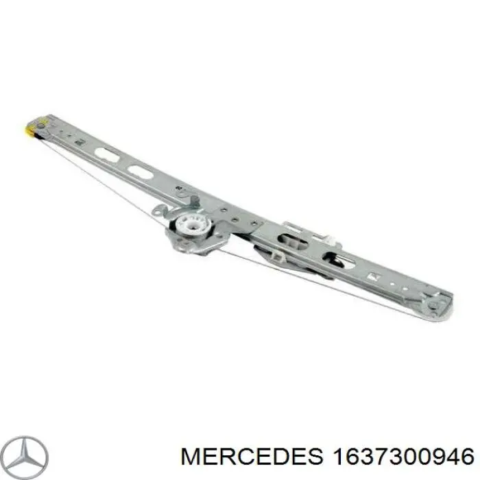 1637300946 Mercedes mecanismo de acionamento de vidro da porta traseira esquerda