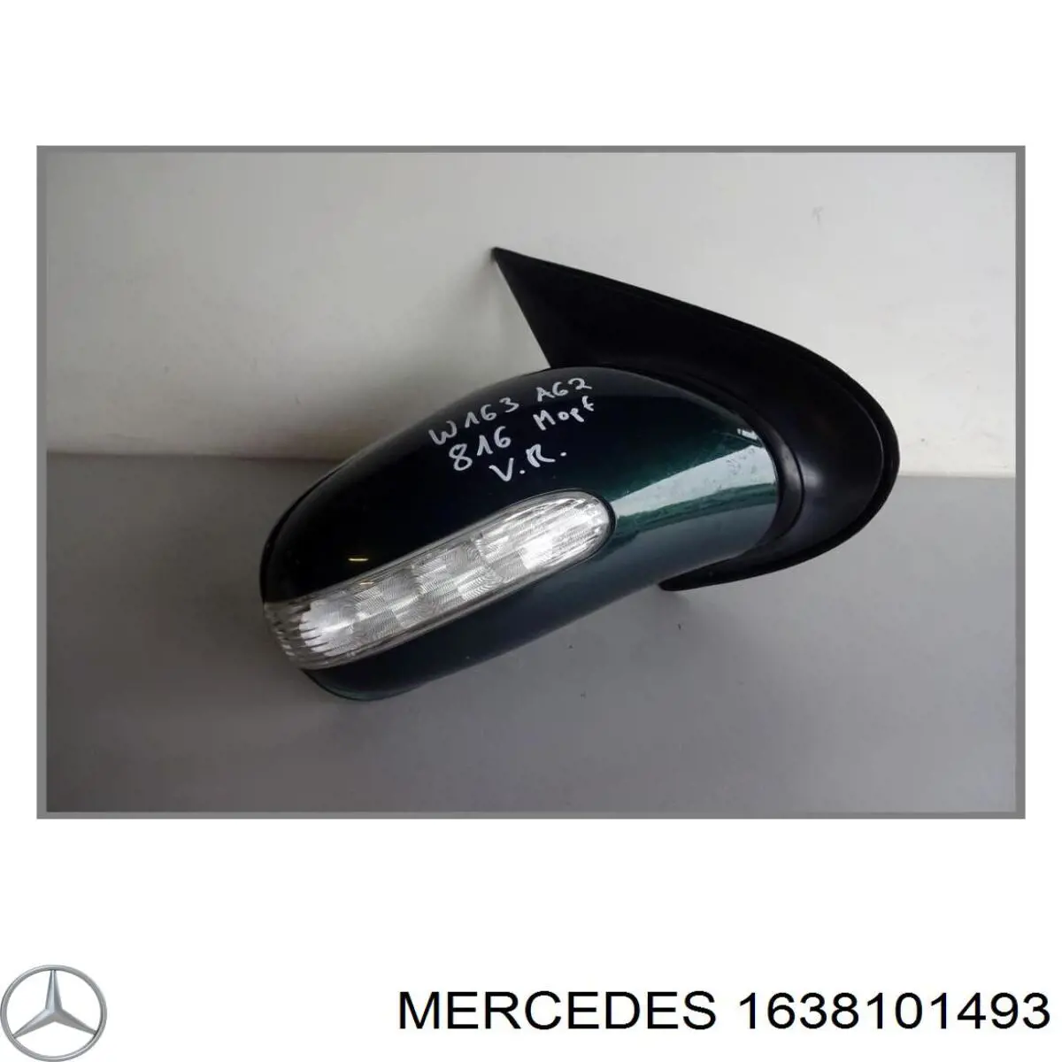 Наружное зеркало правое Mercedes A1638101493 цена, от 241.14 USD