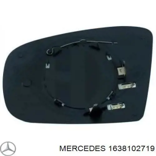 163 810 27 19 Mercedes зеркальный элемент зеркала заднего вида левого